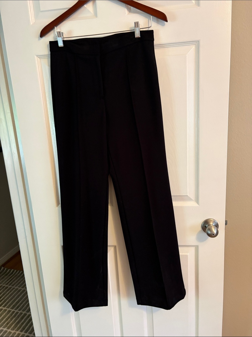 Elie Tahari Black Wide-Leg Trousers, size 8